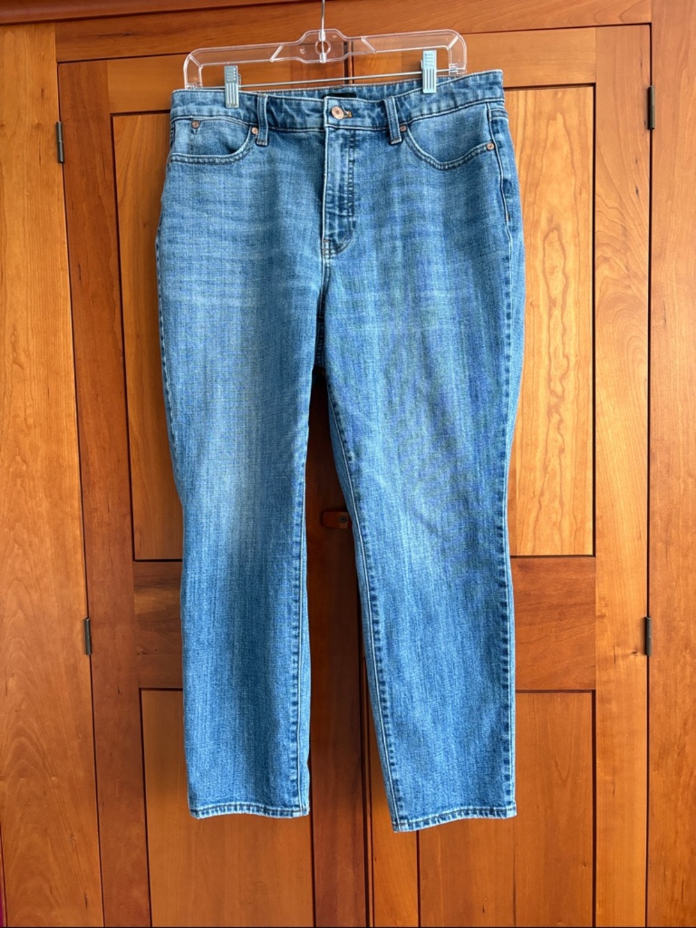 Talbots curvy slim ankle jean